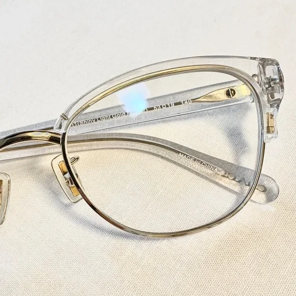 Coach HC6195 5111 Shinny Light Gold/Clear Stagecoach Emblem Eyeglasses 53-19-140 - Picture 8 of 10
